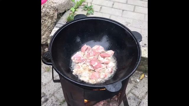 Готовим Гуляш в Казане