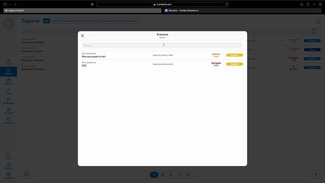 Корзина Projecto смотреть онлайн