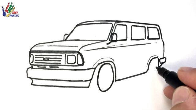 Easy Drawing Ford Transit MK2 I Kolay Ford Transit MK2 Çizimi I Minibüs Nasıl Çizilir? смотреть онлайн