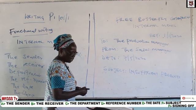 Moi Kadzonzo Girls Secondary School Functional Writing (Internal Memo) смотреть онлайн