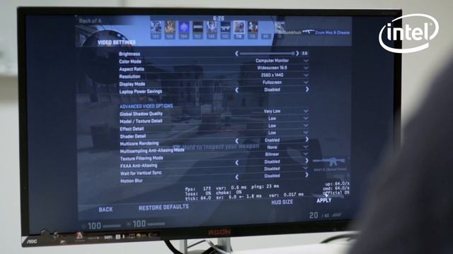 Intel Skull Canyon NUC - Testing the Frame Rate (FPS) on CS:GO (BOXNUC6I7KYK4) смотреть онлайн