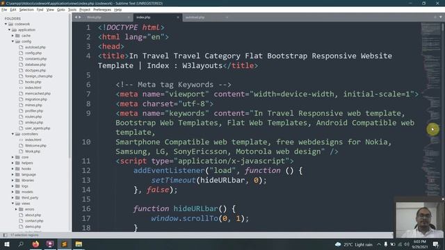 Creating Template in Codeigniter 3 Using Bootstrap Theme - Template Integration using Codeigniter смотреть онлайн