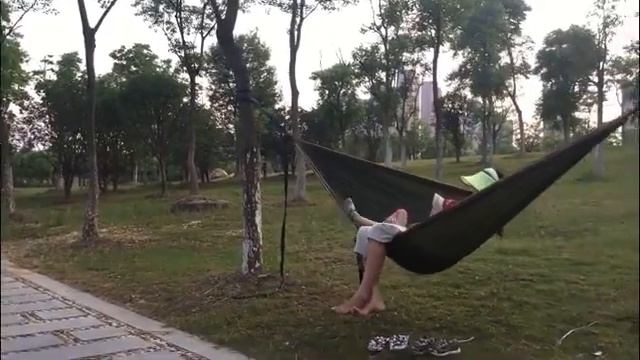 Качания в большом гамаке ZOWEE, гамак с Aliexpress