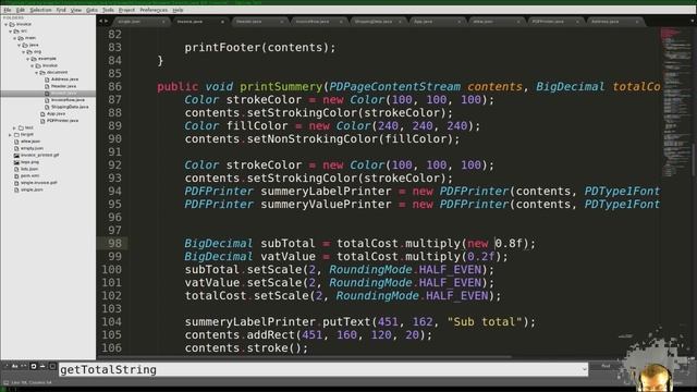 Invoice creation part 11 (Java by Example) смотреть онлайн