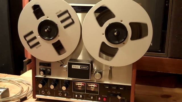 TEAC 3300 Record, Playback Rewind And Fast Forward Demo.- ZCUCKOO