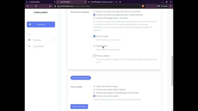 ConfluxBot Web Dashboard смотреть онлайн