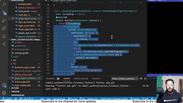 Day 56 | GitHub Sign-in authentication | Free Flutter Course | Newton School смотреть онлайн