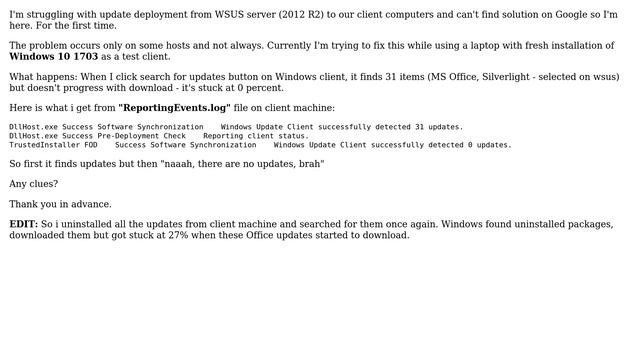 DevOps & SysAdmins: Windows Update download from WSUS stuck at 0 percent смотреть онлайн