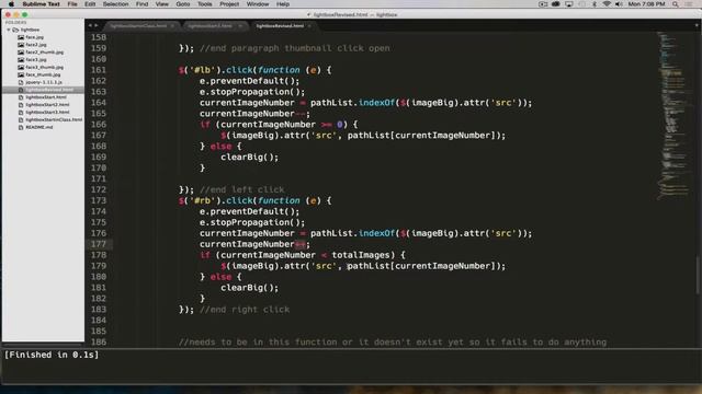 javascript finishing the lightbox смотреть онлайн