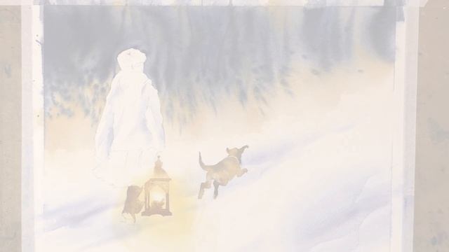 How to paint a Christmas Scene in Watercolour - step by step смотреть онлайн