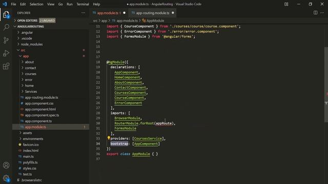 Creating a Route Module File | Angular Router | Angular 13+ смотреть онлайн