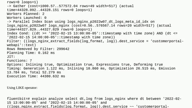 Using btree index with LIKE operator but not equal (=) смотреть онлайн