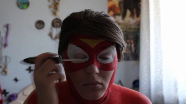 Spider Woman. Marvel.Makeup tutorial. Девушка - паук. Марвел смотреть онлайн