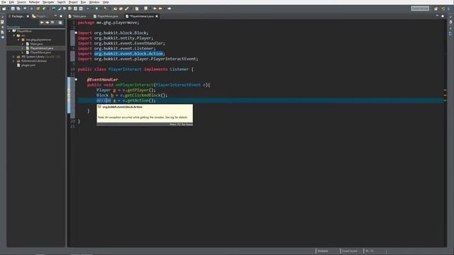 Minecraft Bukkit/Spigot Plugin Tutorial #8: PlayerInteractEvent смотреть онлайн
