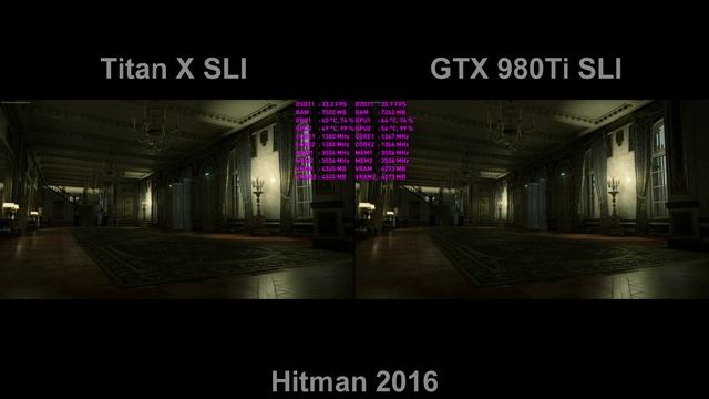4K Гейминг - SLI GTX GTX 980Ti vs SLI Titan X - Тест смотреть онлайн