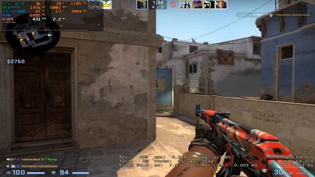CS:GO : RTX 3070 8GB + i5-12400F смотреть онлайн