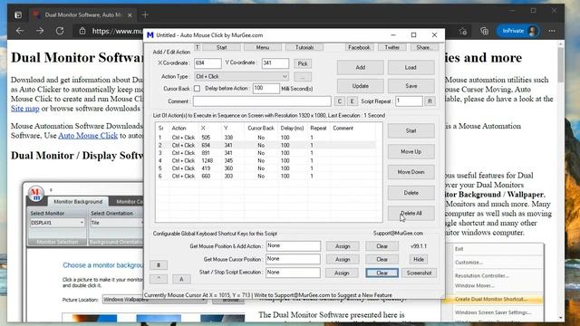 Ctrl+Click on Browser to Open Link in New Tab with Macro Script смотреть онлайн