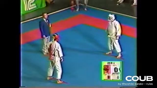 硬式空手 Referee Command: 場外注意 «Jogai Chui» announcement | Koshiki karate | Косики каратэ смотреть онлайн