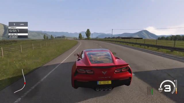 Assetto Corsa | Chevrolet corvette C7 Stingray | Highlands Long | Test drive смотреть онлайн