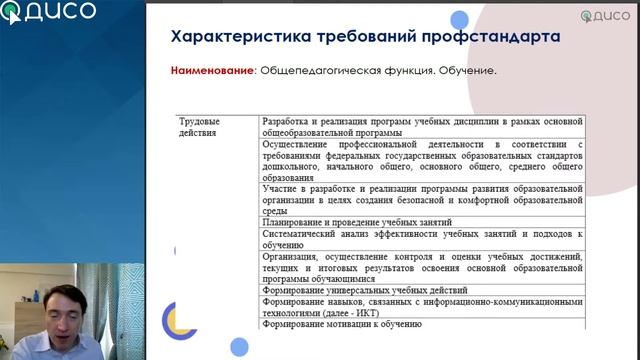Современные требования профессионального стандарта деятельности учителя смотреть онлайн