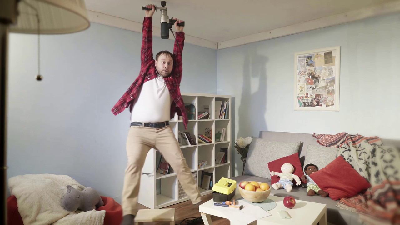 Как просверлить потолок смотреть онлайн