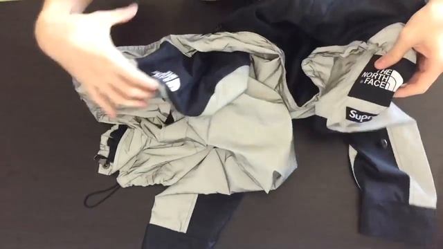 Светоотражающая ветровка The North Face x Supreme 3m reflect jacket смотреть онлайн