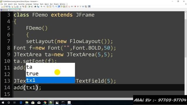 Swing in java in Hindi part 18 смотреть онлайн