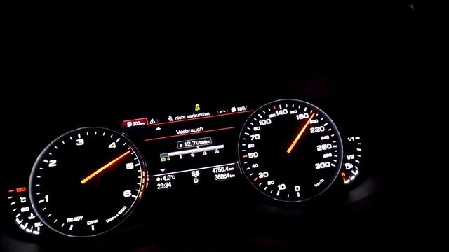 Audi A7 (C7) 3.0 TDi Bi-Turbo (320ps) Quattro - Acceleration/ Beschleunigung/ Speedometer Launch смотреть онлайн