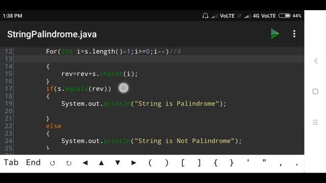Java Program to Check Whether a String is a Palindrome or Not | SonaliThore | LLAGT #LLAGT смотреть онлайн