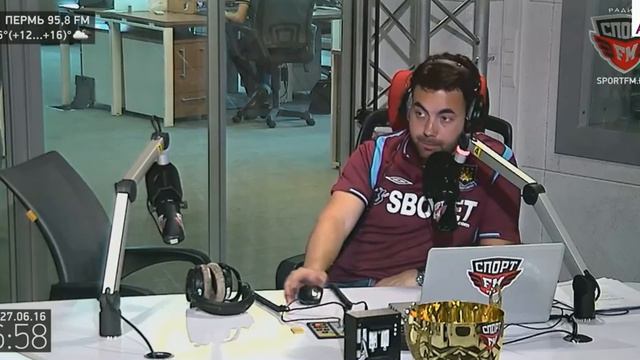 А.Бубнов на Спорт ФМ(27.06.2016) смотреть онлайн