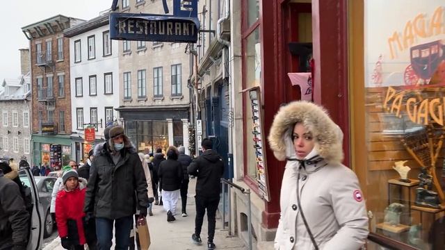 Рождественская прогулка в Старом Квебеке (Канада)
