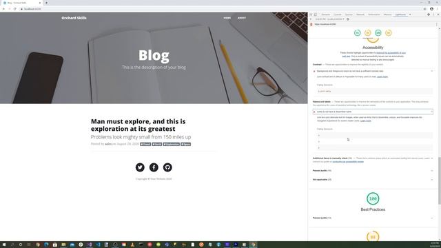 Auditing an Orchard Core Web Application with Google Lighthouse DevTools смотреть онлайн