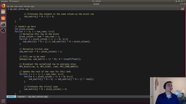 Practical Parallelism in C++: MPI Gaussian Elimination Naive смотреть онлайн