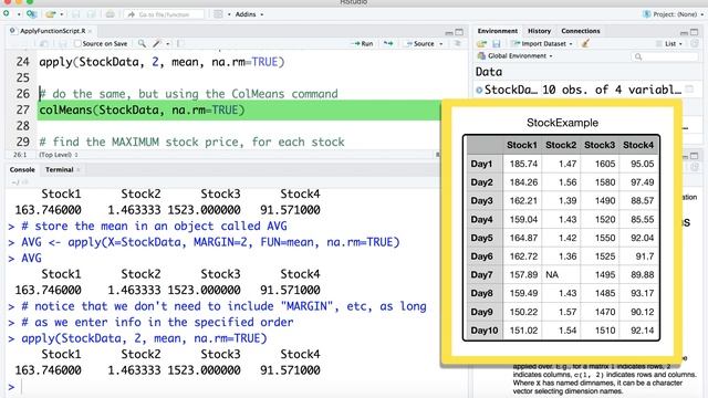 Apply Function in R | R Tutorial 1.15 | MarinStatsLectures смотреть онлайн