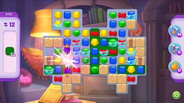Homescapes 848 Hard Level - 25 moves - NO BooSTERS смотреть онлайн