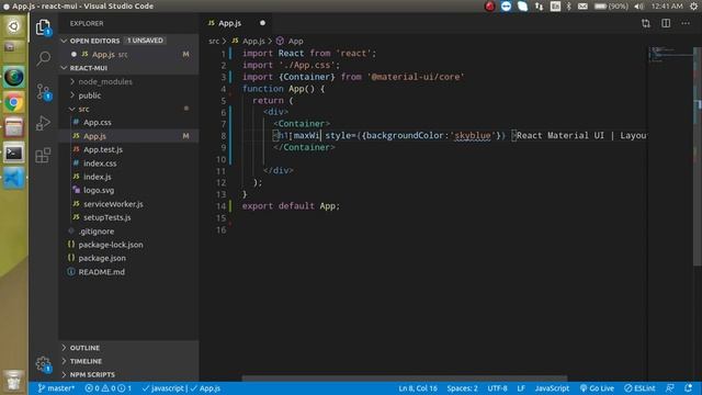 Reactjs material ui tutorial in Hindi #13 Container | Layout смотреть онлайн