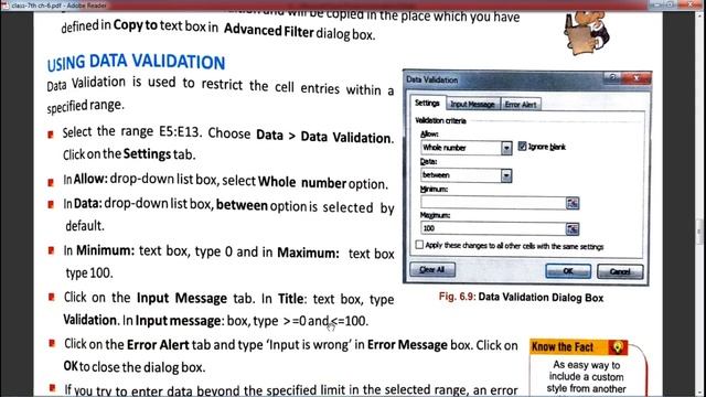 Class 7th : Using Excel as Database (MS Excel) (Chapter-6 : Part-2) (Computer-Hyperlink) смотреть онлайн