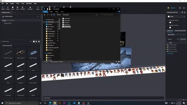Importing a Reference Image into Bricklink Studio смотреть онлайн