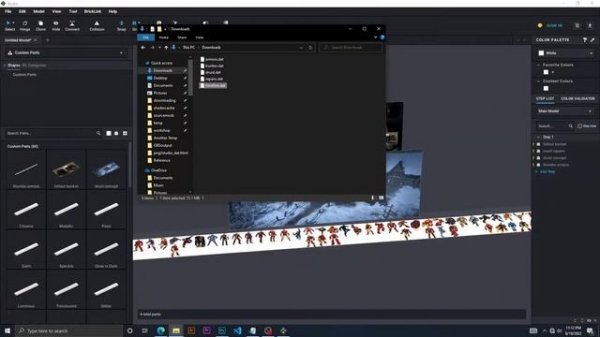 Importing a Reference Image into Bricklink Studio