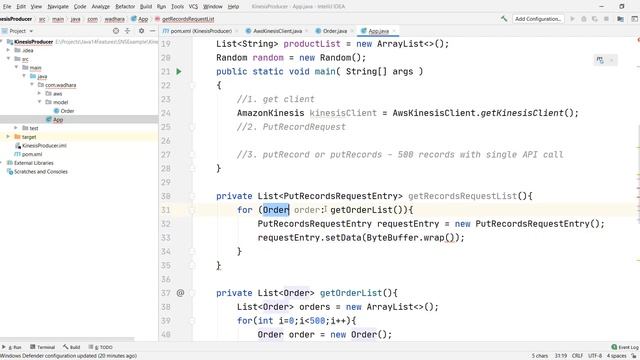 Kinesis Data Streams Java Example | Java SDK Producer | Kinesis Data Streams Demo | Kinesis Tutoria смотреть онлайн