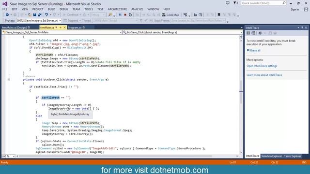 How to Save and Retrieve Image in SQL SERVER DB Using C# смотреть онлайн