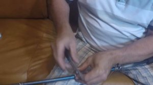 Если заклинила секция на удилище?