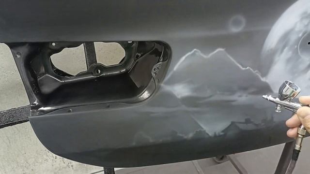 Аэрография авто Kia cerata.Рисую багажник.DIY custom paint car. смотреть онлайн