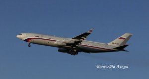 Ил-96-400VVIP После взлёта имитация отказа двигателя, проход на трёх движках, и конвейер по заданию