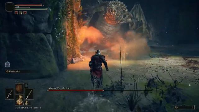 How to kill Magma Wyrm MAKAR (BOSS) in ELDEN RING / BOSS FIGHT смотреть онлайн
