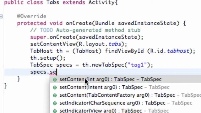 Android Development - 85 - Setting up the TabHost in Java.mp4 смотреть онлайн
