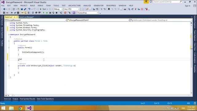 C# Tutorial - How to encrypt a password C#.NET | FoxLearn смотреть онлайн