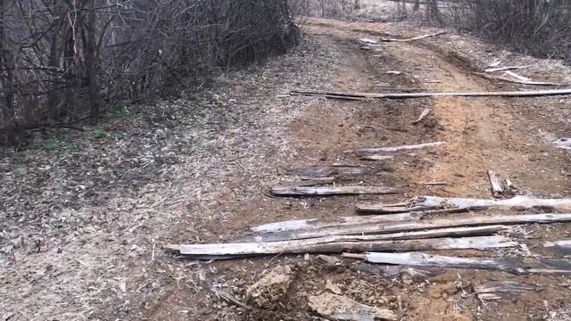 весна пришла, обзор вокруг бани. дорога из горбыля. смотреть онлайн