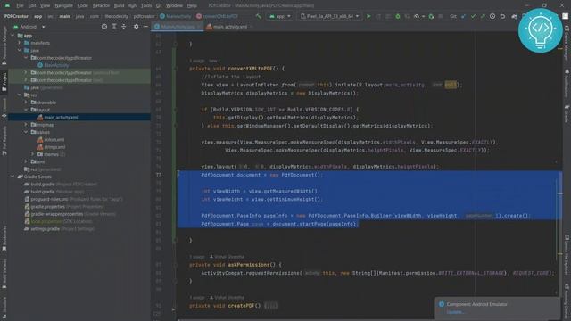 Create PDF from any XML Layout/View in Android Studio - Step by Step Tutorial смотреть онлайн